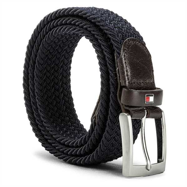 Pánsky opasok Tommy Hilfiger New Adan Belt 3.5 AM0AM02801 85 Tmavomodrá