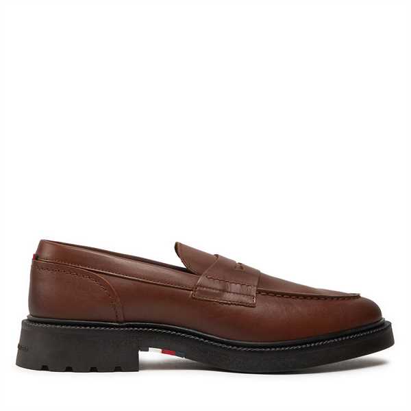 Loafers Tommy Hilfiger Comfort Lwt Lth Loafer FM0FM05089 Hnedá