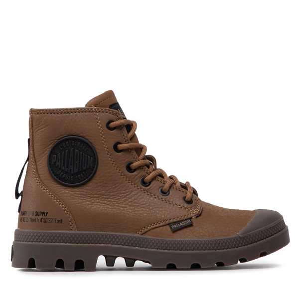 Outdoorová obuv Palladium Pampa Hi Supply Lth 77963-230-M Hnedá