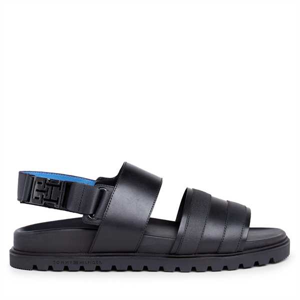 Sandále Tommy Hilfiger Elevated Th Buckle Lth Sandal FM0FM05007 Čierna