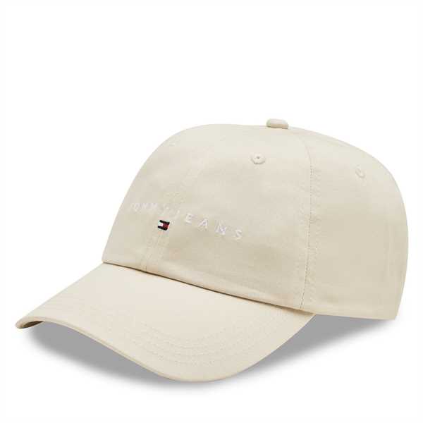 Šiltovka Tommy Jeans Tjm Linear Logo 6-Panel Cap AM0AM12894 Écru