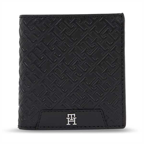 Pánska peňaženka Tommy Hilfiger Th Monogram Trifold AM0AM11934 Čierna