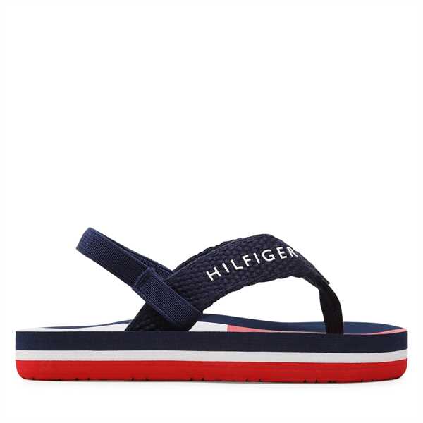 Sandále Tommy Hilfiger Flag Flap Flop T1B8-32917-0058 Tmavomodrá