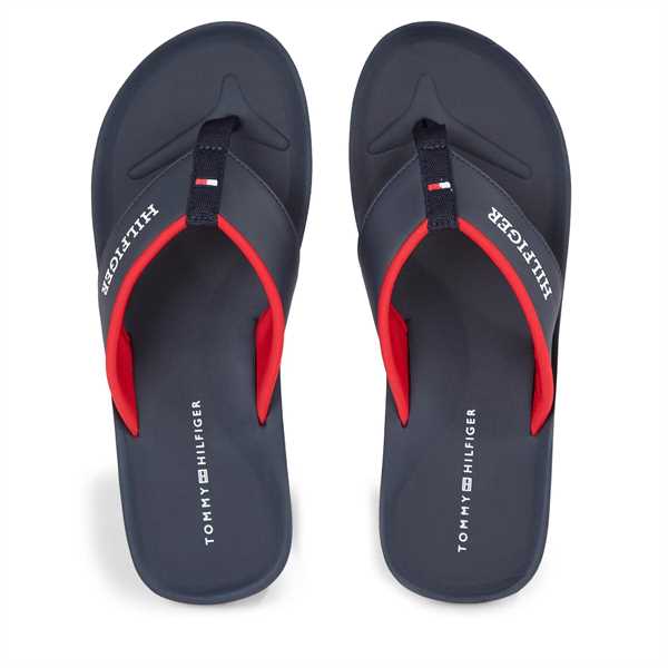 Žabky Tommy Hilfiger Comfort Hilfiger Beach Sandal FM0FM05029 Modrá