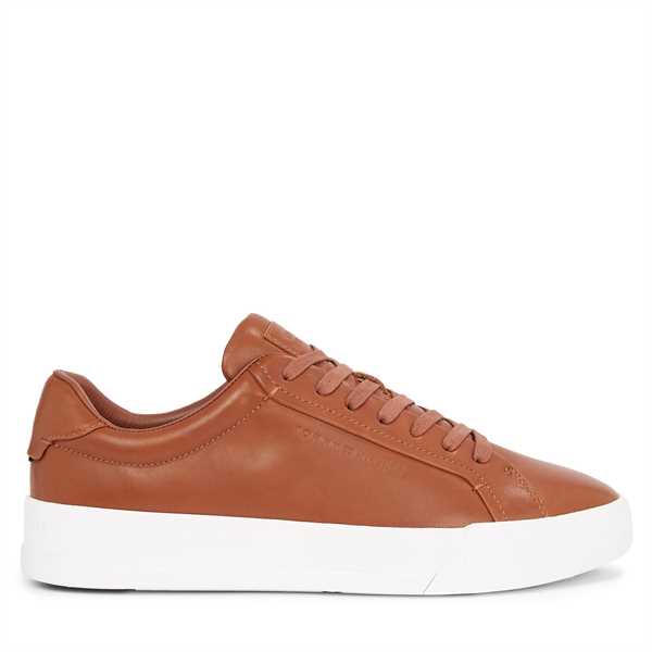 Sneakersy Tommy Hilfiger Th Court Best Cognac FM0FM05136 Hnedá