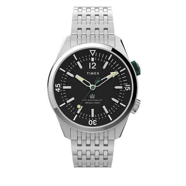 Hodinky Timex Waterbury TW2V49700 Strieborná