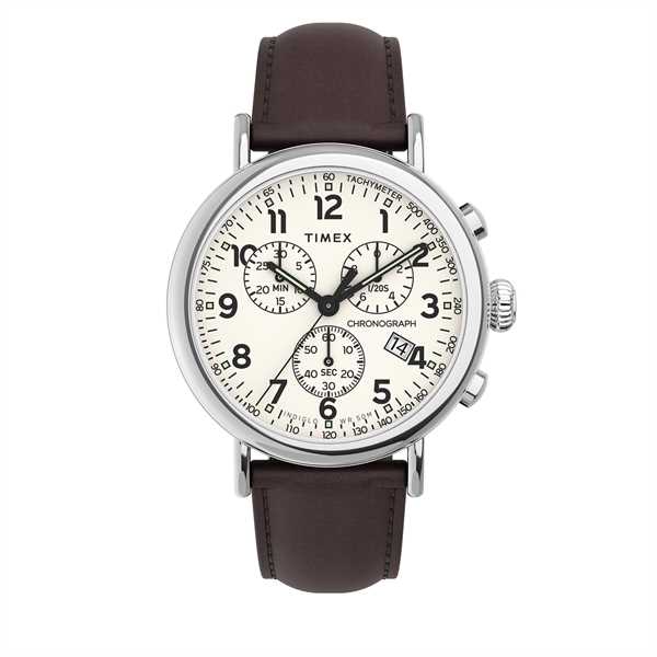 Hodinky Timex Standard Chronograph TW2V27600 Hnedá