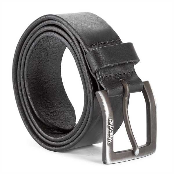 Pánsky opasok Wrangler Kabel Buckle W00108100 85 Čierna