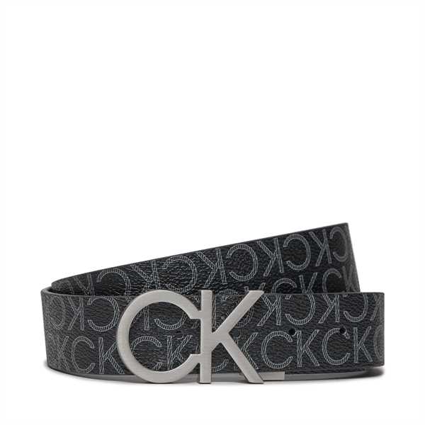 Pánsky opasok Calvin Klein Ck Rev.Adj. New Mono Belt 3.5Cm K50K510075 Čierna