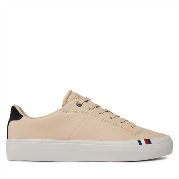 Sneakersy Tommy Hilfiger Thick Vulc Low Premium Lth FM0FM04881 Biela