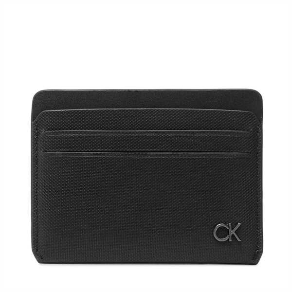 Puzdro na kreditné karty Calvin Klein Ck Clean Pq Cardholder 6Cc K50K510288 Čierna