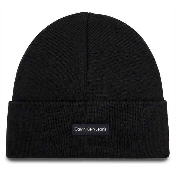 Čiapka Calvin Klein Jeans Inst Patch Beanie K50K512142 Čierna