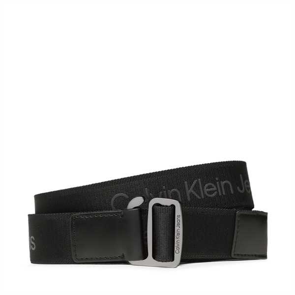 Pánsky opasok Calvin Klein Jeans Slider Logo Webbing 35Mm K50K510153 Čierna