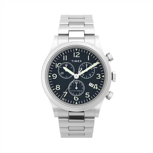 Hodinky Timex Waterbury Traditional Chronograph TW2W48200 Strieborná