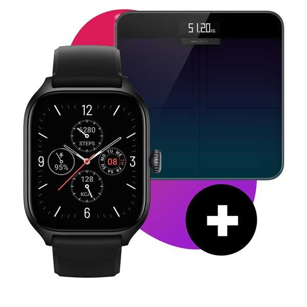 Sada smartwatch a Smart Scale Amazfit Gts 4 A2168 Čierna