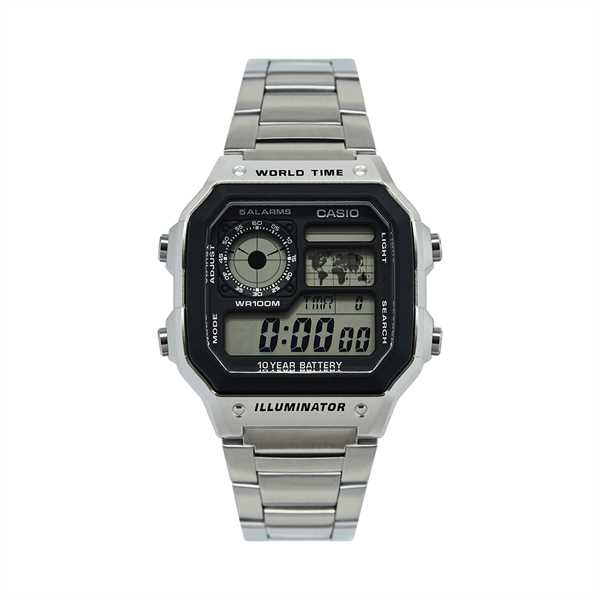 Hodinky Casio AE-1200WHD-1AVEF Strieborná