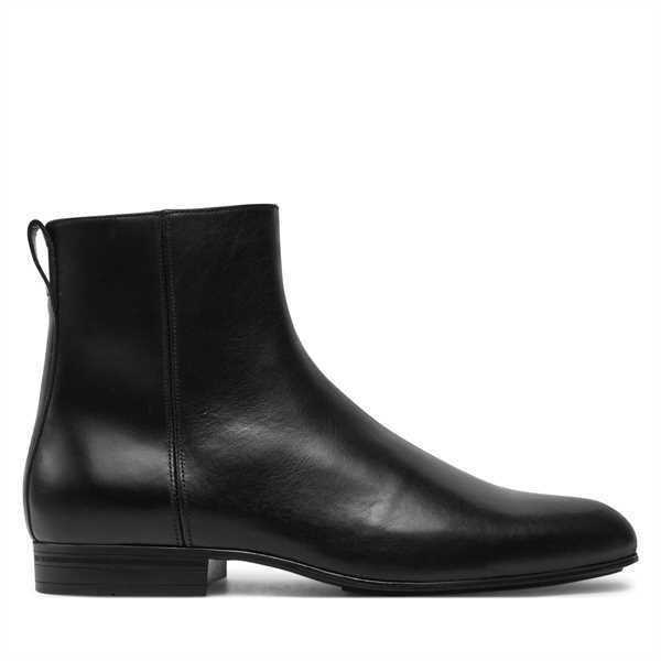 Šnurovacia obuv Calvin Klein Boot W/ Zip Lth HM0HM01501 Čierna