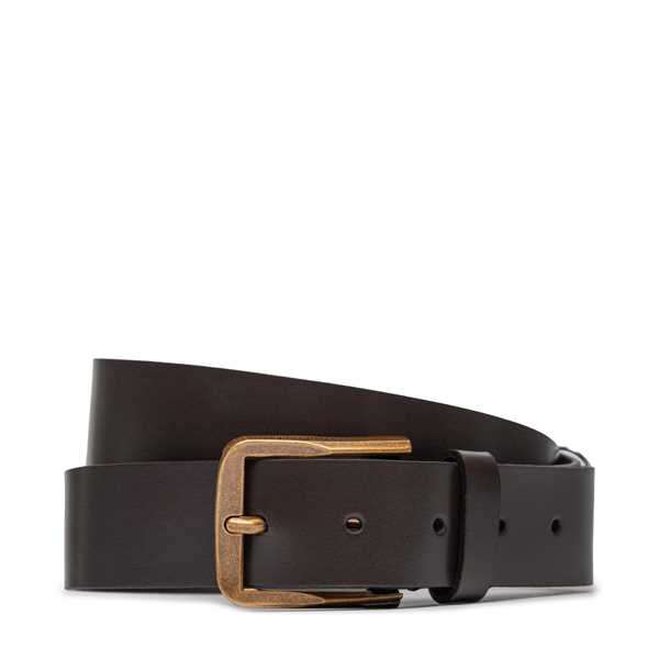 Pánsky opasok Calvin Klein Classic Flat R Lthr Belt 35Mm K50K511421 Hnedá