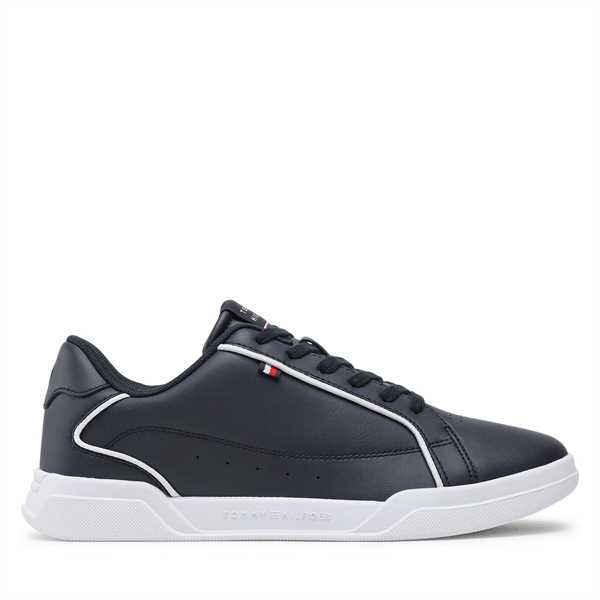 Sneakersy Tommy Hilfiger Lo Cup Leather FM0FM04429 Tmavomodrá