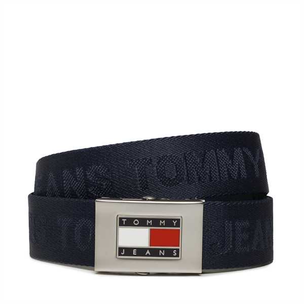 Pánsky opasok Tommy Jeans Tjm Heritage Belt Gp AM0AM10632 Zelená