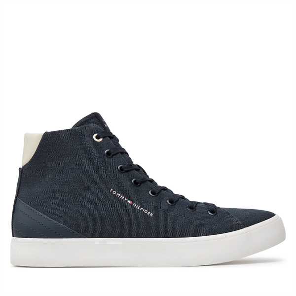 Tenisky Tommy Hilfiger Th Hi Vulc Summer Cvs FM0FM05076 Tmavomodrá