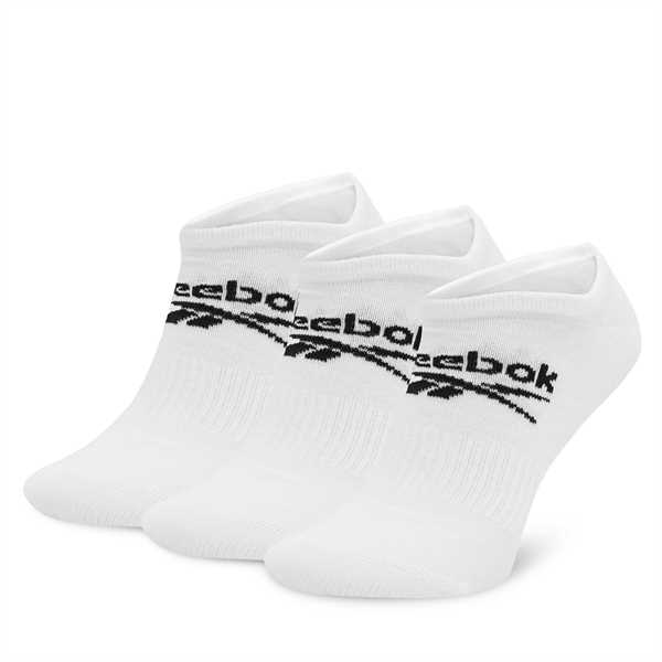 Súprava 3 párov kotníkových ponožiek unisex Reebok R0353-SS24 (3-pack) Biela