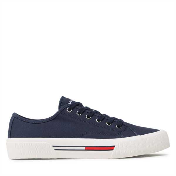 Tenisky Tommy Jeans Canvas Sneaker EM0EM01299 Tmavomodrá