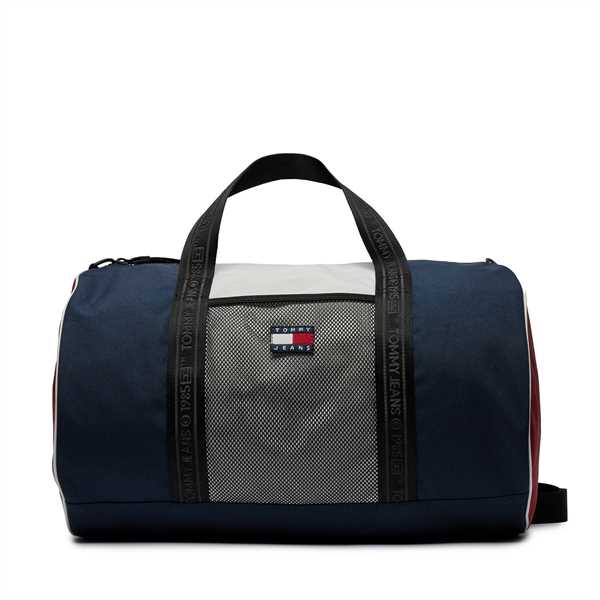 Taška Tommy Jeans Tjm Heritage Round Duffle AM0AM11950 Tmavomodrá