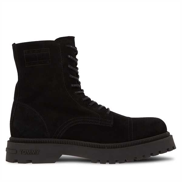 Outdoorová obuv Tommy Jeans Tjm Casual Boot Suede EM0EM01336 Čierna