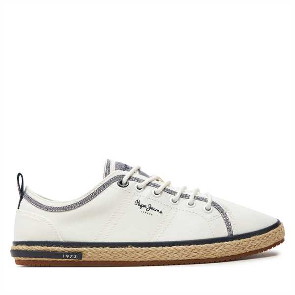 Espadrilky Pepe Jeans Samoa Smart PMS10321 Biela