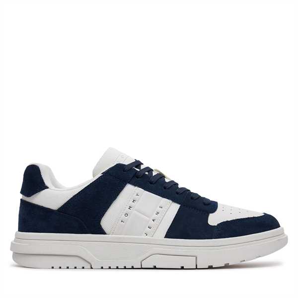 Sneakersy Tommy Jeans The Brooklyn Suede EM0EM01371 Tmavomodrá