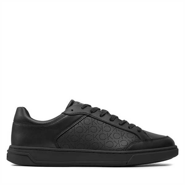 Sneakersy Calvin Klein Low Top Lace Up Lth Perf Mono HM0HM01428 Čierna