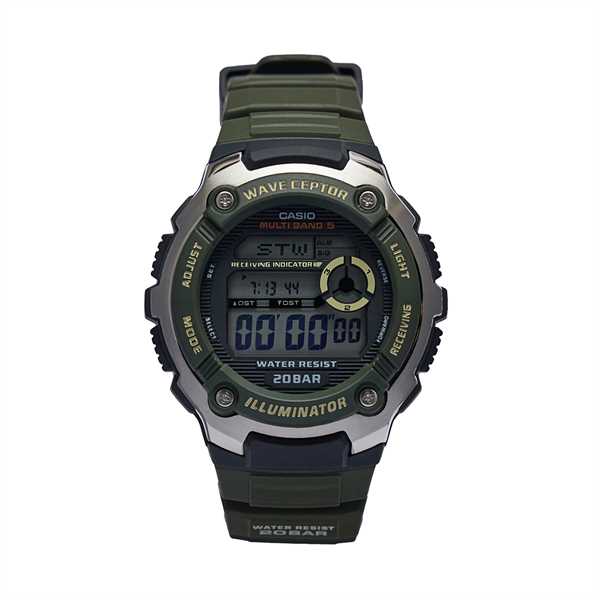 Hodinky Casio Waveceptor WV-200R-3AEF Zelená