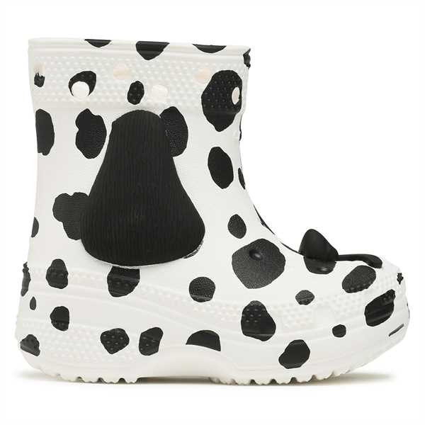 Gumáky Crocs Crocs Classic I Am Dalmatian Boot T 209079 Biela