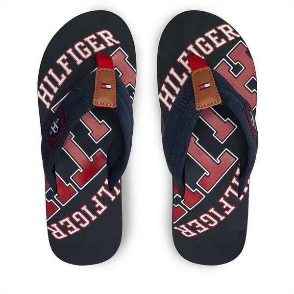 Žabky Tommy Hilfiger Essential Th Beach Sandal FM0FM01369 Tmavomodrá