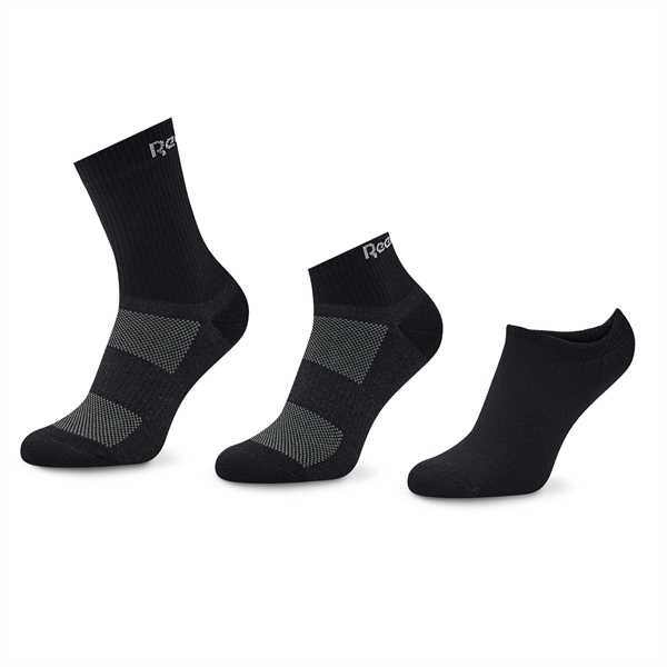 Ponožky Kotníkové Unisex Reebok Active Foundation Ankle Socks 3 Pairs GH0404 Čierna