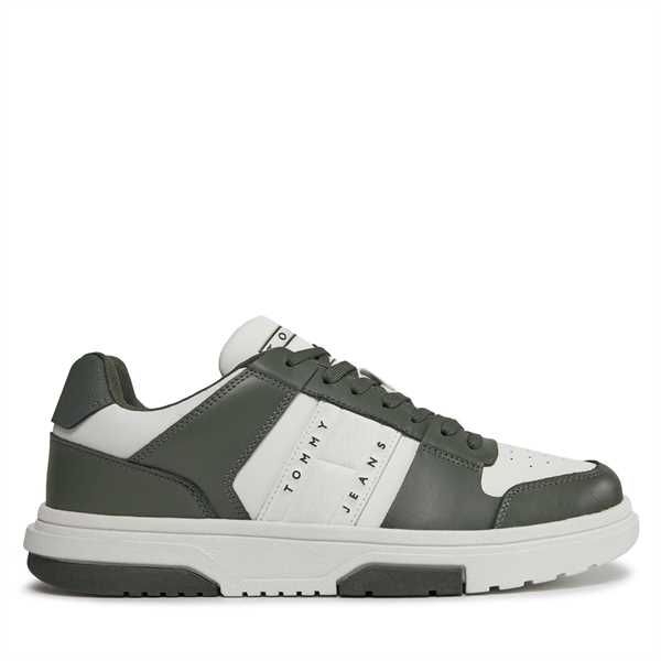 Sneakersy Tommy Jeans Tjm Leather Cupsole 2.0 EM0EM01283 Biela