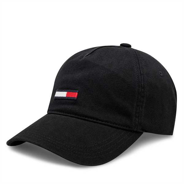 Šiltovka Tommy Jeans Tjm Elongated Flag Denim Cap AM0AM12427 Čierna