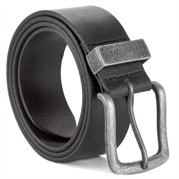 Pánsky opasok Wrangler Metal Loop W0080US01 85 Čierna