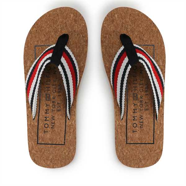 Žabky Tommy Hilfiger Cork Beach Sandal FM0FM04475 Farebná