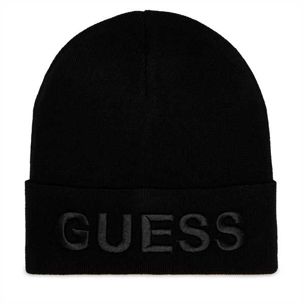 Čiapka Guess Maxi Logo Headwear AM5027 POL01 Čierna