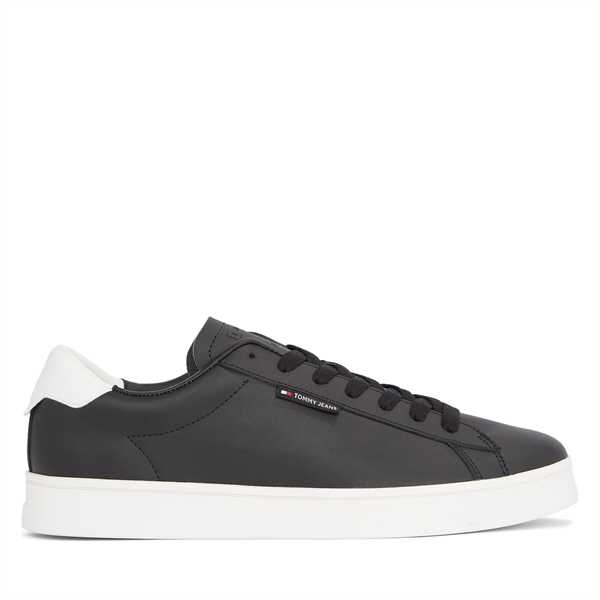 Sneakersy Tommy Jeans Tjm Leather Low Cupsole EM0EM01374 Čierna