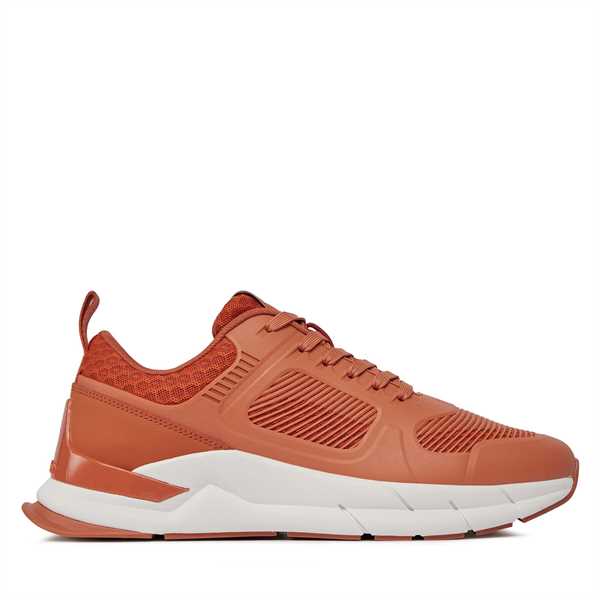 Sneakersy Calvin Klein Low Top Lace Up Tech HM0HM01283 Hnedá