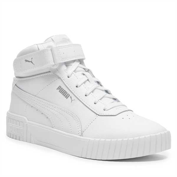 Sneakersy Puma Carina Mid Jr 38737602 Biela