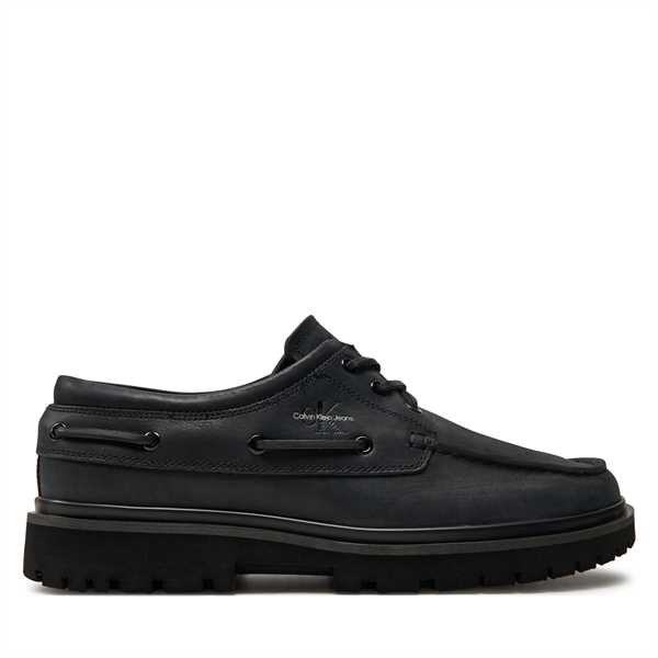 Poltopánky Calvin Klein Jeans Hybrid Boat Shoe Slipon Lh Btw YM0YM00937 Čierna