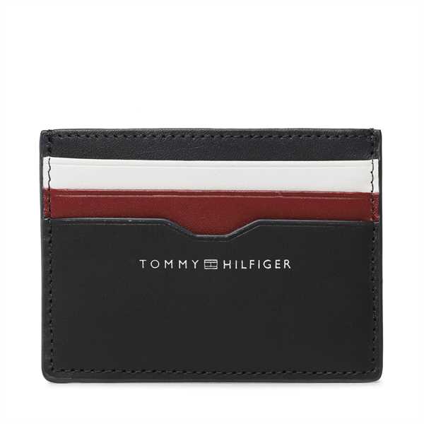 Puzdro na kreditné karty Tommy Hilfiger Th Central Smooth Cc Holder AM0AM11753 Tmavomodrá