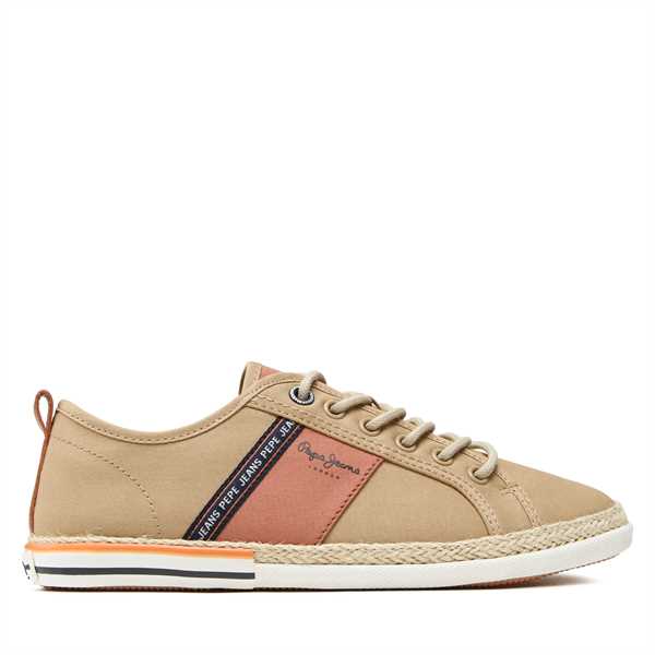 Espadrilky Pepe Jeans Maoui Tape Sunset PMS30916 Hnedá