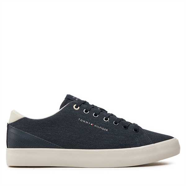 Tenisky Tommy Hilfiger Th Hi Vulc Low Summer Cvs FM0FM05056 Tmavomodrá