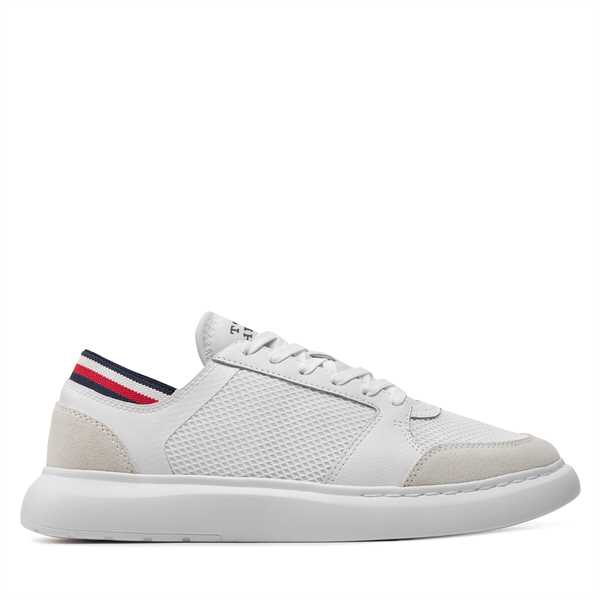 Sneakersy Tommy Hilfiger Lightweight Cup Seasonal Mix FM0FM04961 Biela