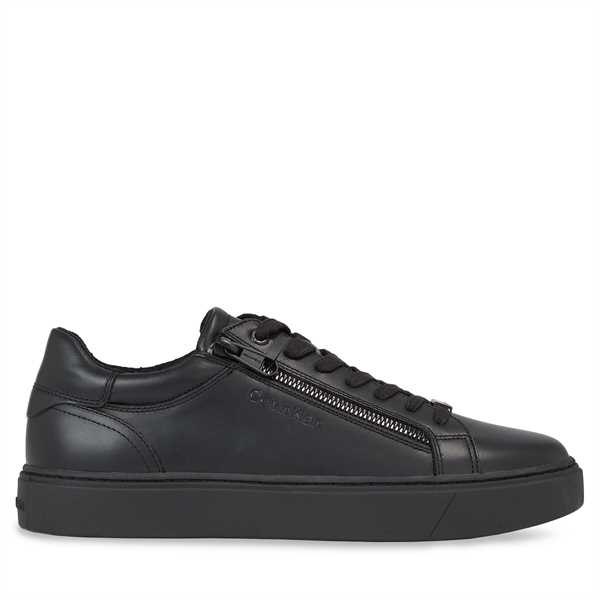 Sneakersy Calvin Klein Low Top Lace Up W/Zip Rubb HM0HM01268 Čierna